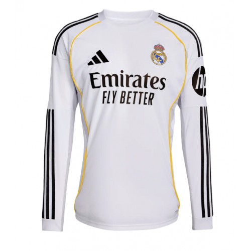 Real Madrid Hemmatröja 2025-26 Långärmad Real Madrid Hemmatröja 2025-26 Långärmad